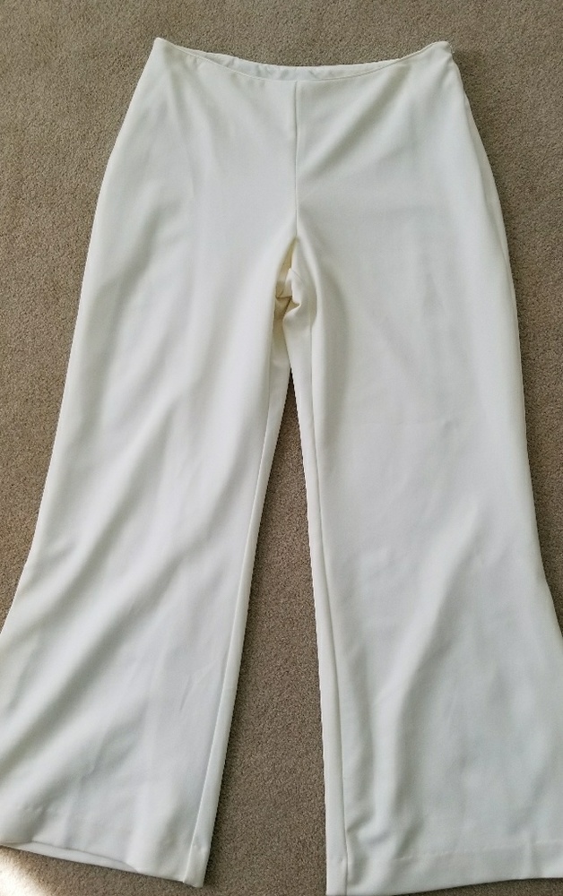 White House Black Market white trousers